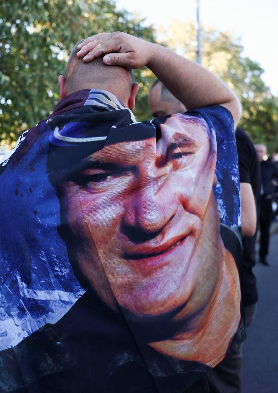 The body of former Bosnian Serb wartime general Ratko Mladic lies in state at the Church of St. Luke, in Belgrade