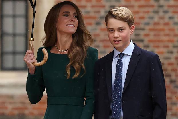 Prince George&rsquo;s first day at Eton College