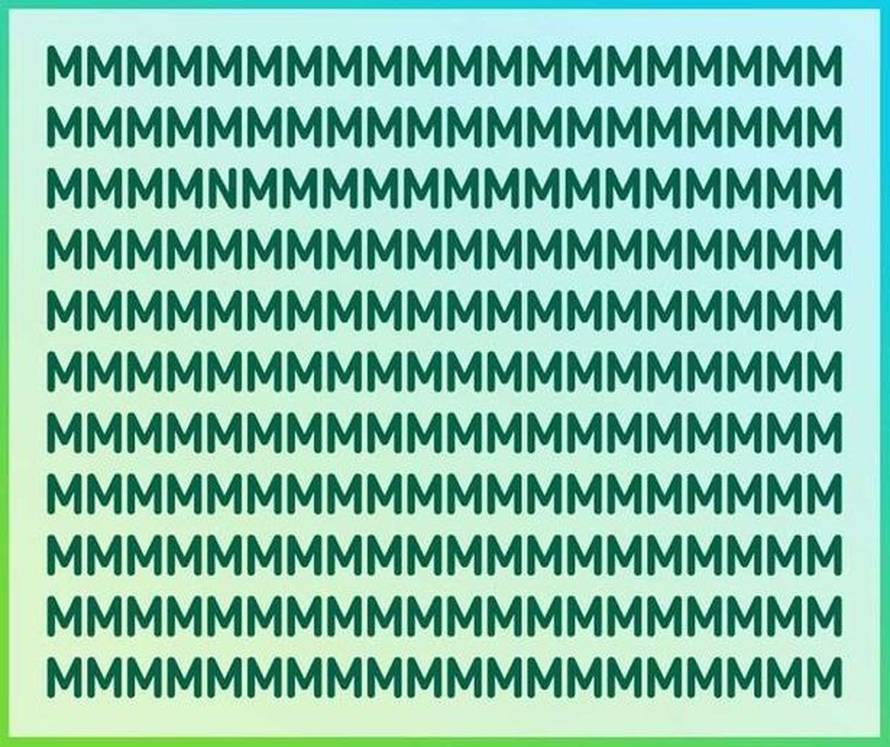 Ovo je već zeznuto! Možete li u samo 11 sekundi naći slovo N?