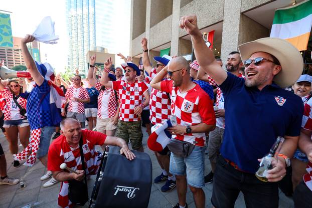 SP 2026 Dallas: Velika povorka hrvatskih navijača u Dallasu uoči utakmice Engleske i Hrvatske na Svjetskom prvenstvu