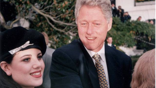 US President Bill Clinton and White House intern Monica Lewinsky