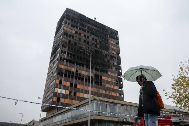 Zagreb: Vjesnikov neboder dva dana nakon požara, policijska istraga u tijeku