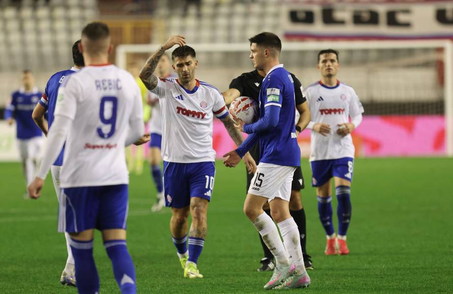 Split:Hajduk i Slaven Belupo sastali se na utakmici 21. kola SuperSport HNL-a  