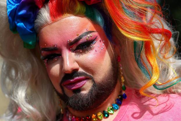 Revellers attend the annual Christopher Street Day (CSD) LGBTQ+ Pride demonstration, in Hamburg