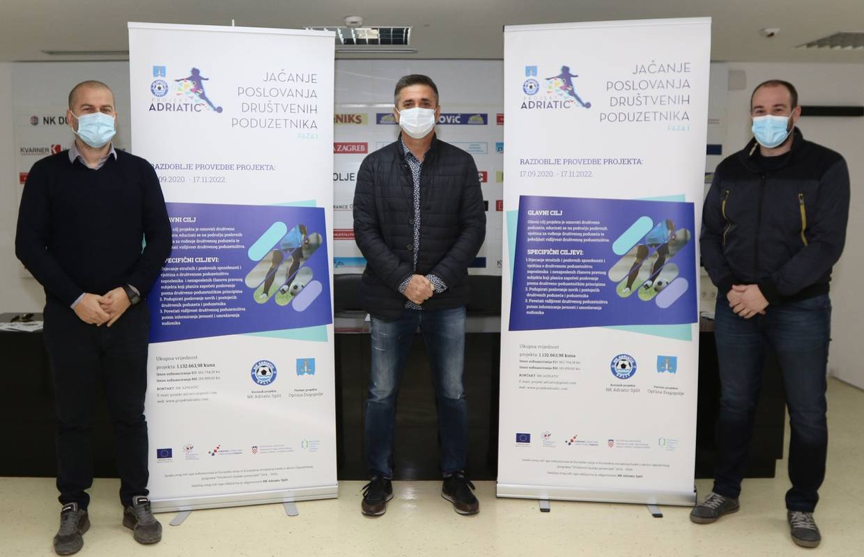 Za projekt edukacije NK Adriatic povlači milijun kuna iz EU fonda