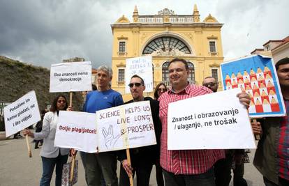 U Splitu se okupilo čak sedam prosvjednika: 'Ovo je bio skup'