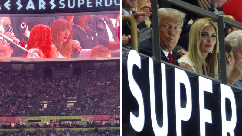 Trump – primul președinte la Super Bowl: A venit fără Melania, s-a bătut joc de Taylor Swift   