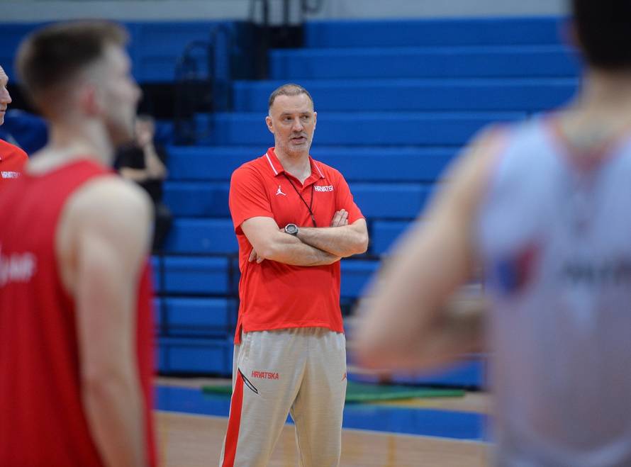Zagreb: Trening košarkaške reprezentacije uoči kvalifikacija za EuroBasket