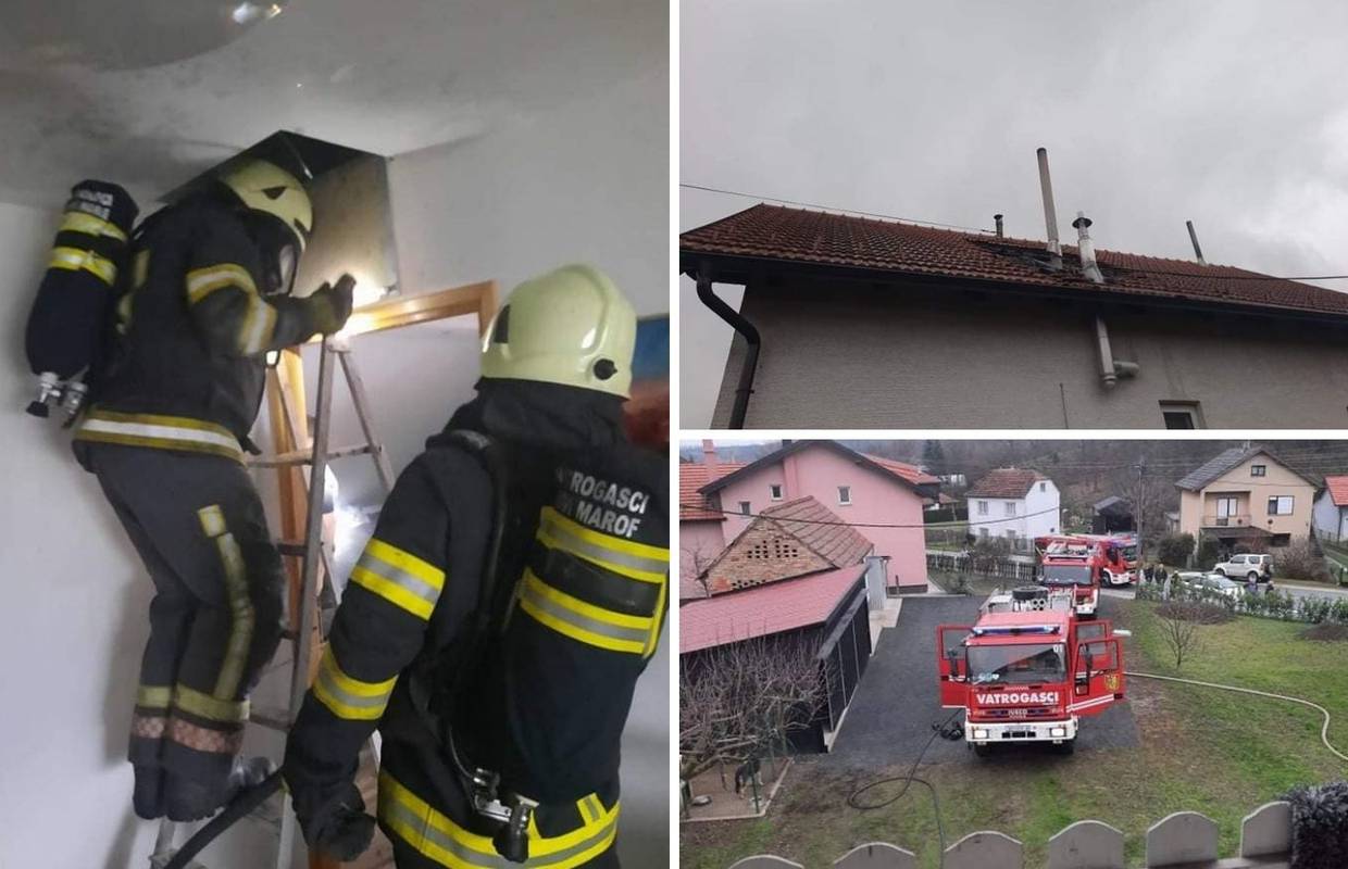 Električni kabel izazvao požar: Izgorio krov kuće kod N. Marofa