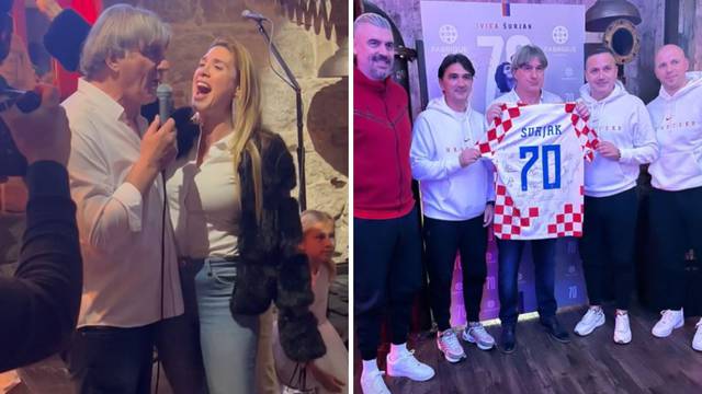 Legenda Hajduka zapjevala s Mirtom Šurjak na proslavi rođendana! Došao i Dalić