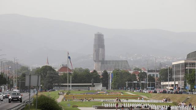 Saharski pijesak smanjio je vidljivost u Zagrebu