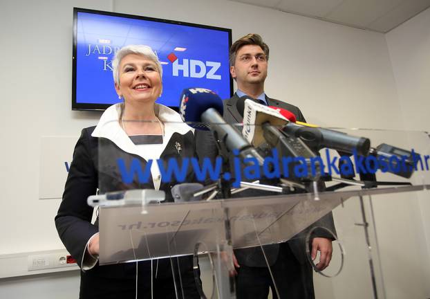 Zagreb: Kosor objavila kandidata za zamjenika predsjednika HDZ-a