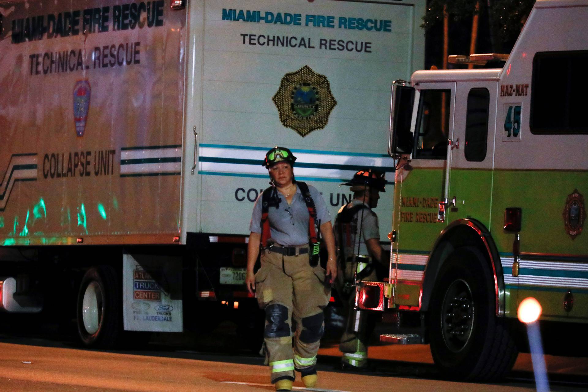 Partial building collapse in Miami Beach