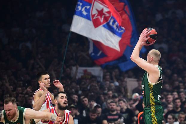 U Beogradskoj areni odigrana je utakmica 27. kola Turkish Airlines Eurolige između KK Crvena zvezda Meridianbet i KK Žalgiris
