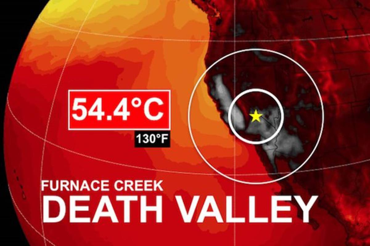 Paklene vrućine: U američkoj Dolini smrti izmjereno 54.4°C!