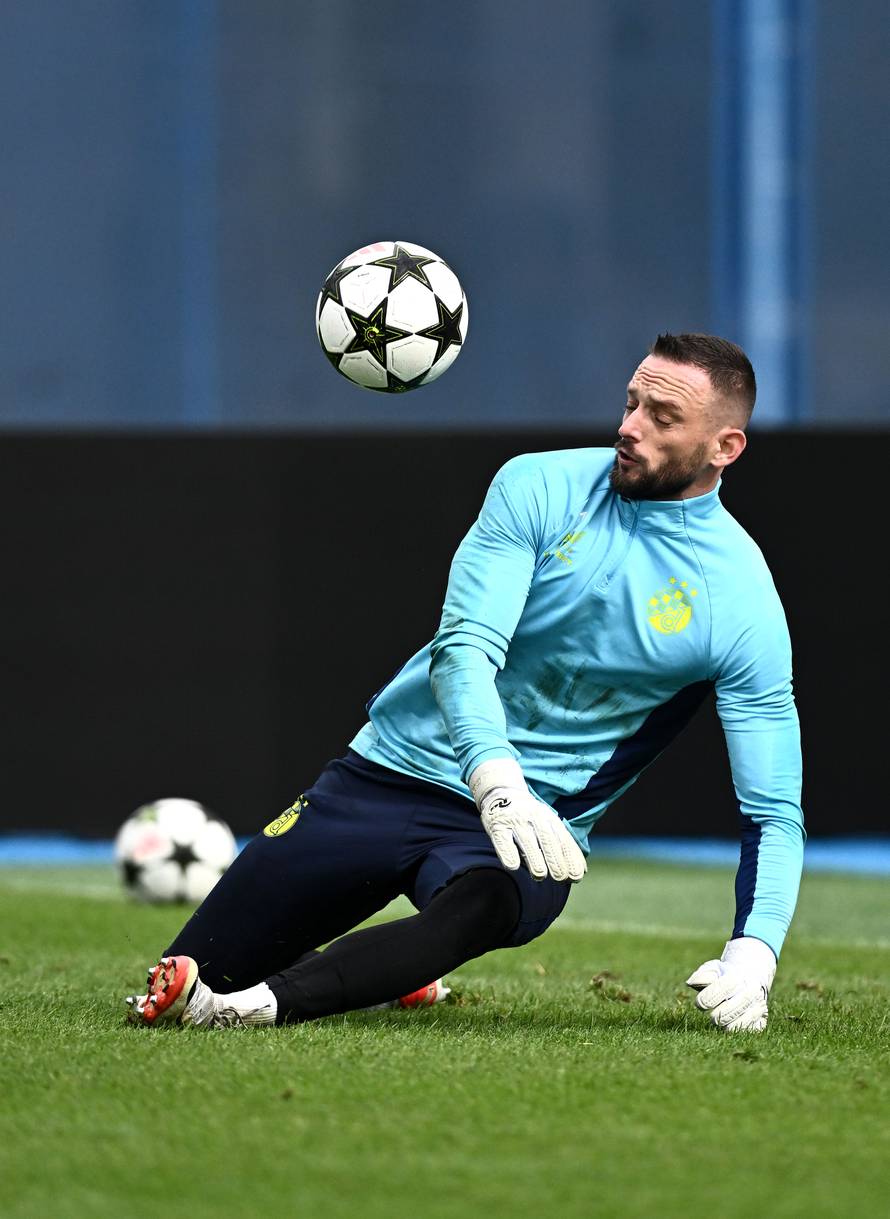 Zagreb: Trening nogometaša Dinama uoči odlaska u Muenchen