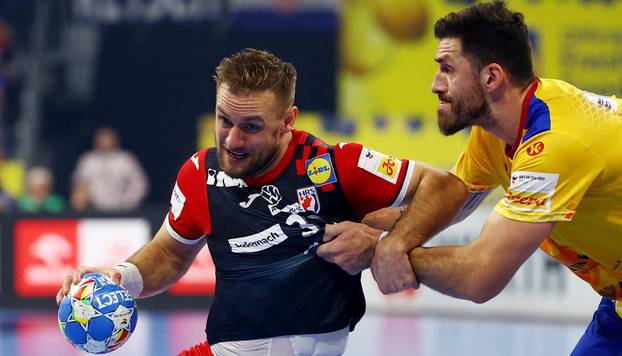 EHF 2024 Men's European Handball Championship - Preliminary Round - Group B - Croatia v Romania