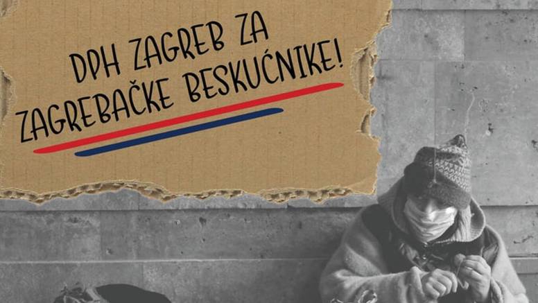 'Pokažimo hajdučko srce': DPH pomaže beskućnicima Zagreba