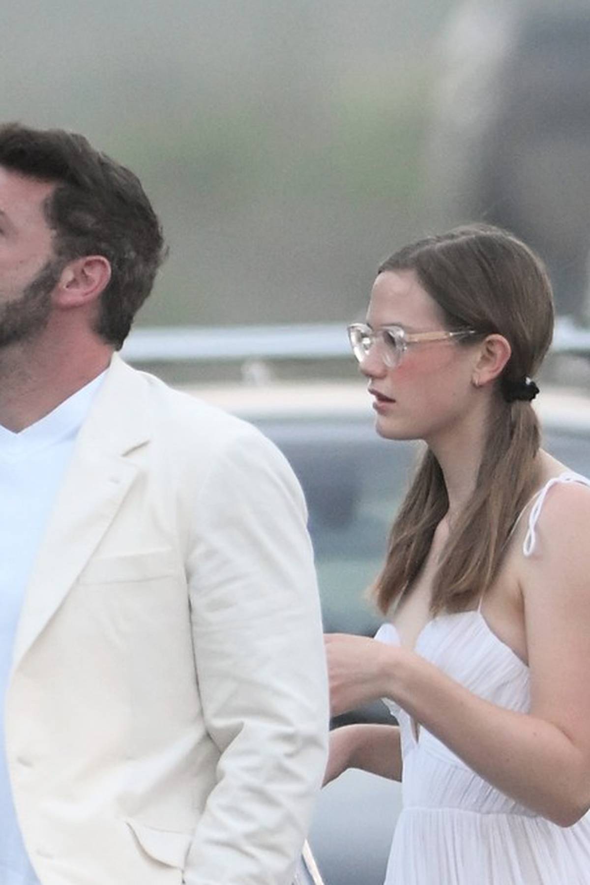 Ben Affleck And Daughter Violet Affleck Are Seen Arriving At Michael Rubin 4th Of July Party In The Hamptons New York This Evening