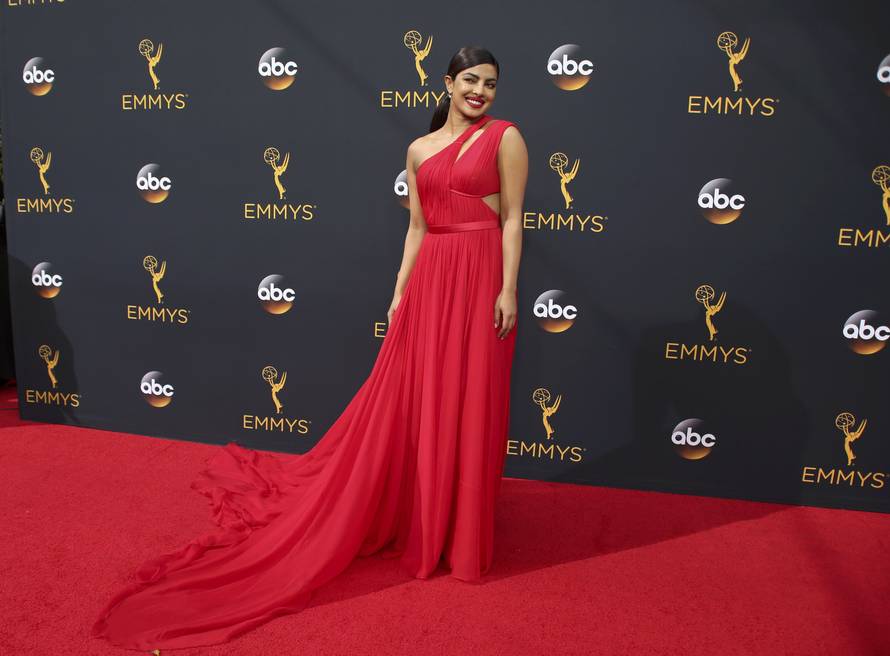 Actress Priyanka Chopra arrives at the 68th Primetime Emmy Awards in Los Angeles, California
