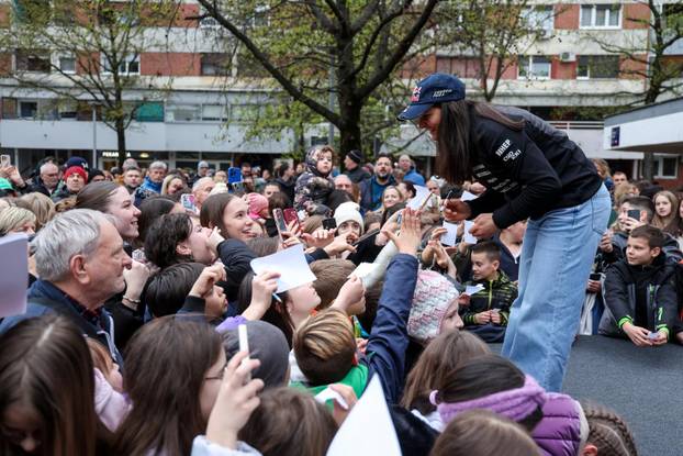 Zagreb: Doček najbolje svjetske slalomašice Zrinke Ljutić u njezinom kvartu Sloboštini
