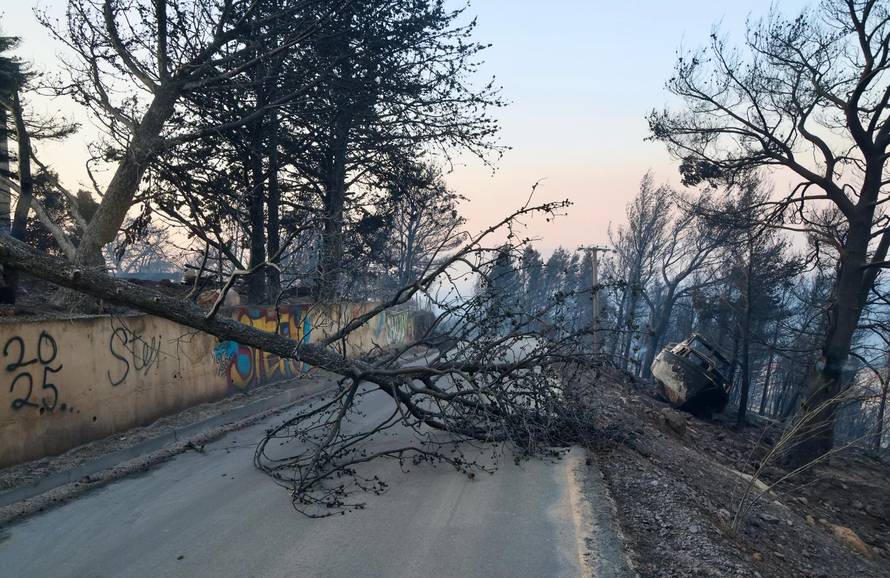 Posljedice požara kod Omiša