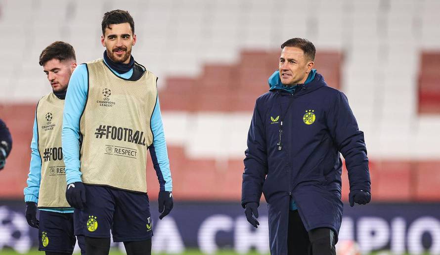 London: Trening nogometaša GNK Dinamo uoči utakmice protiv Arsenala