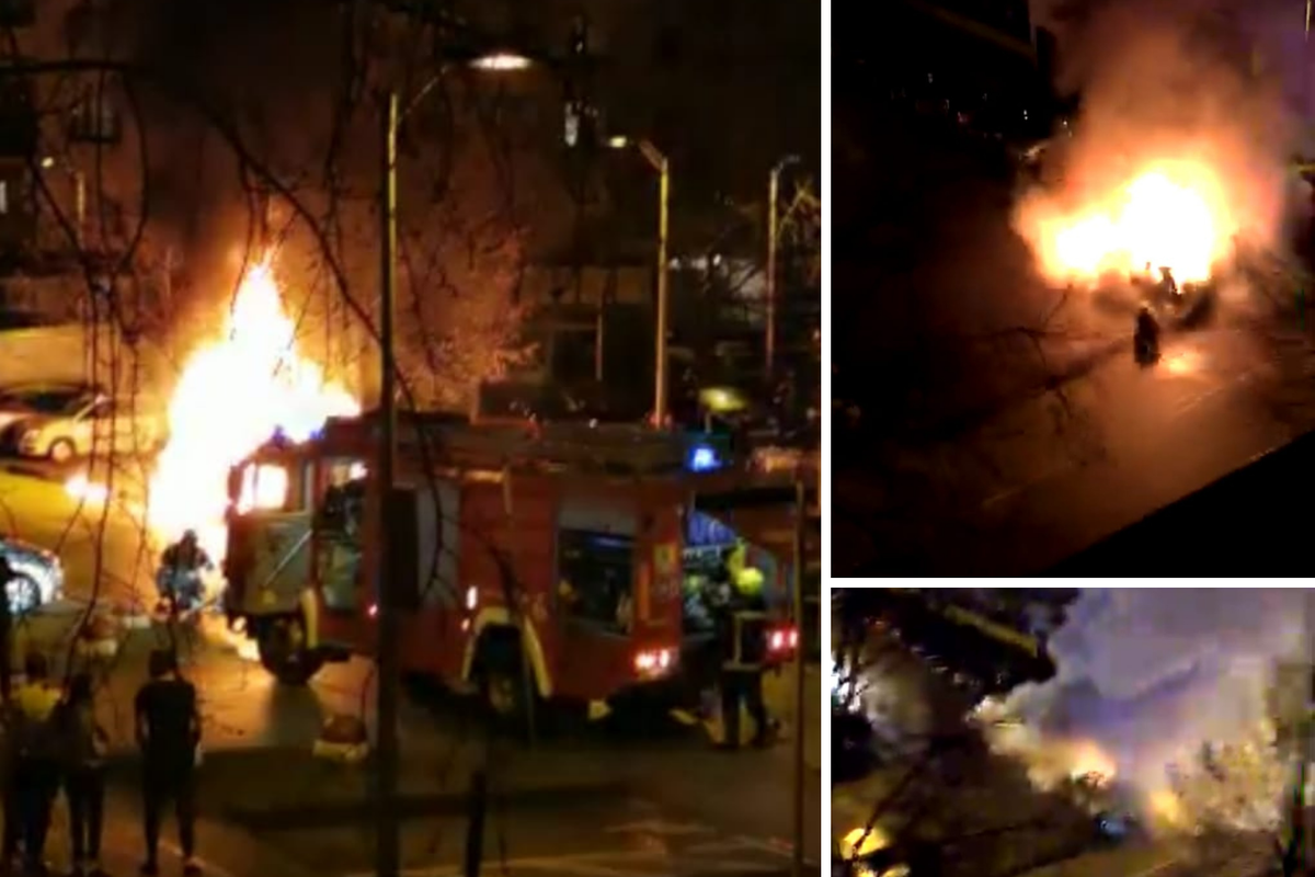 U Španskom gorio auto: 'Čula se eksplozija, izletjeli smo vani i vidjeli kako je sve u plamenu'