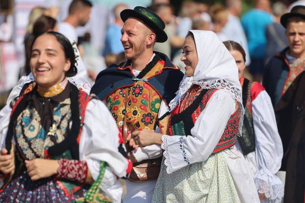Vinkovci: Svečani mimohod sudionika 61. Vinkovačkih jeseni 