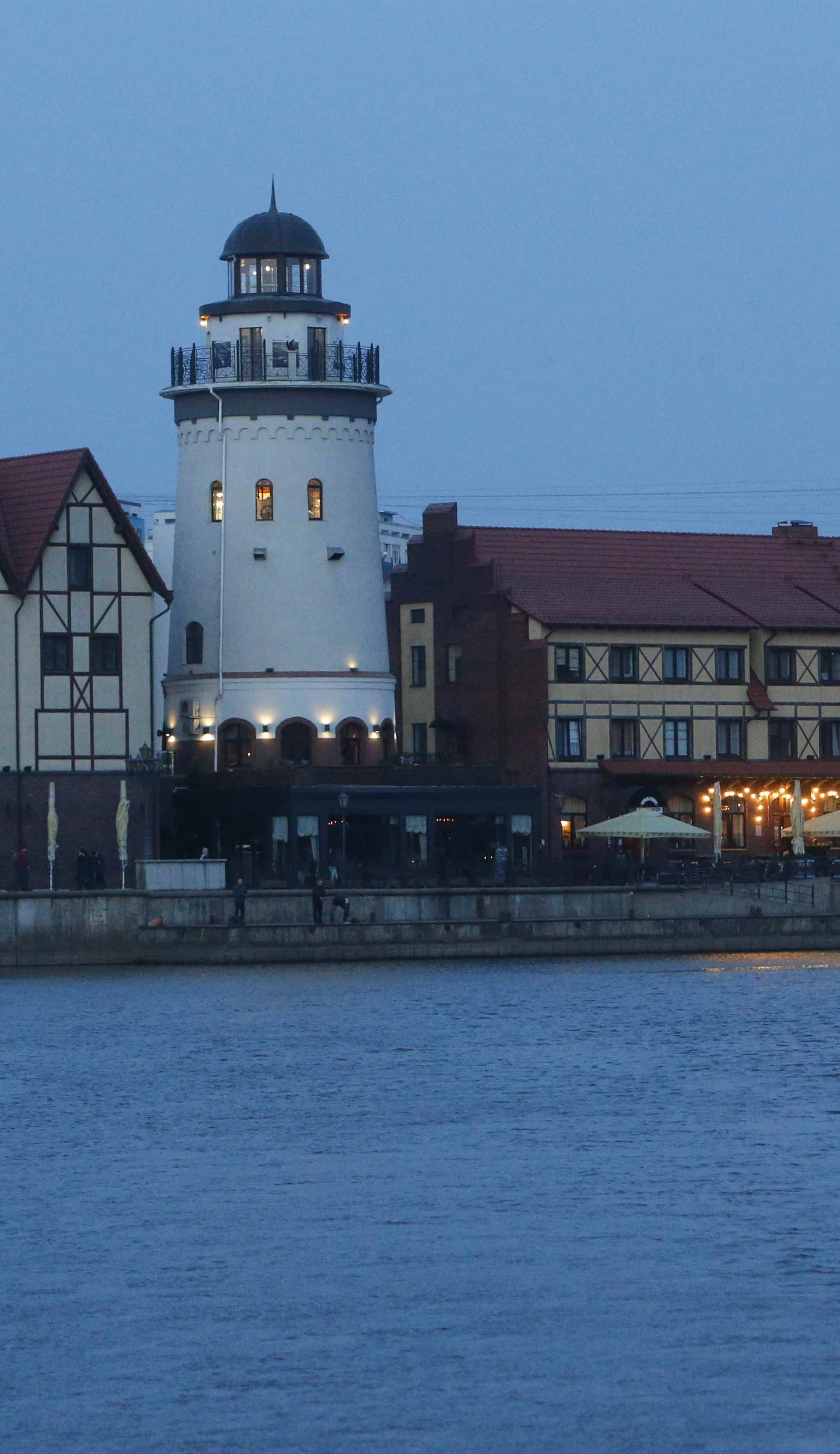 A general view shows the Fishing Village ethnographic and trading-craft centre in Kaliningrad