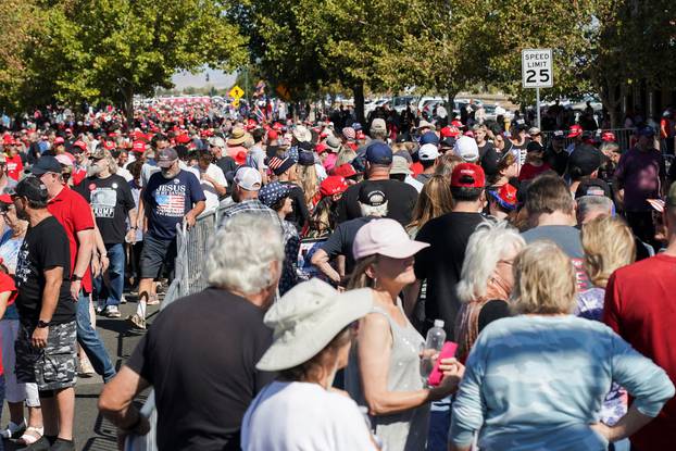 Republican presidential nominee Trump holds a rally in Prescott Valley