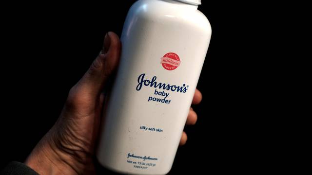 FILE PHOTO: A bottle of Johnson's Baby Powder is seen in a photo illustration taken in New York