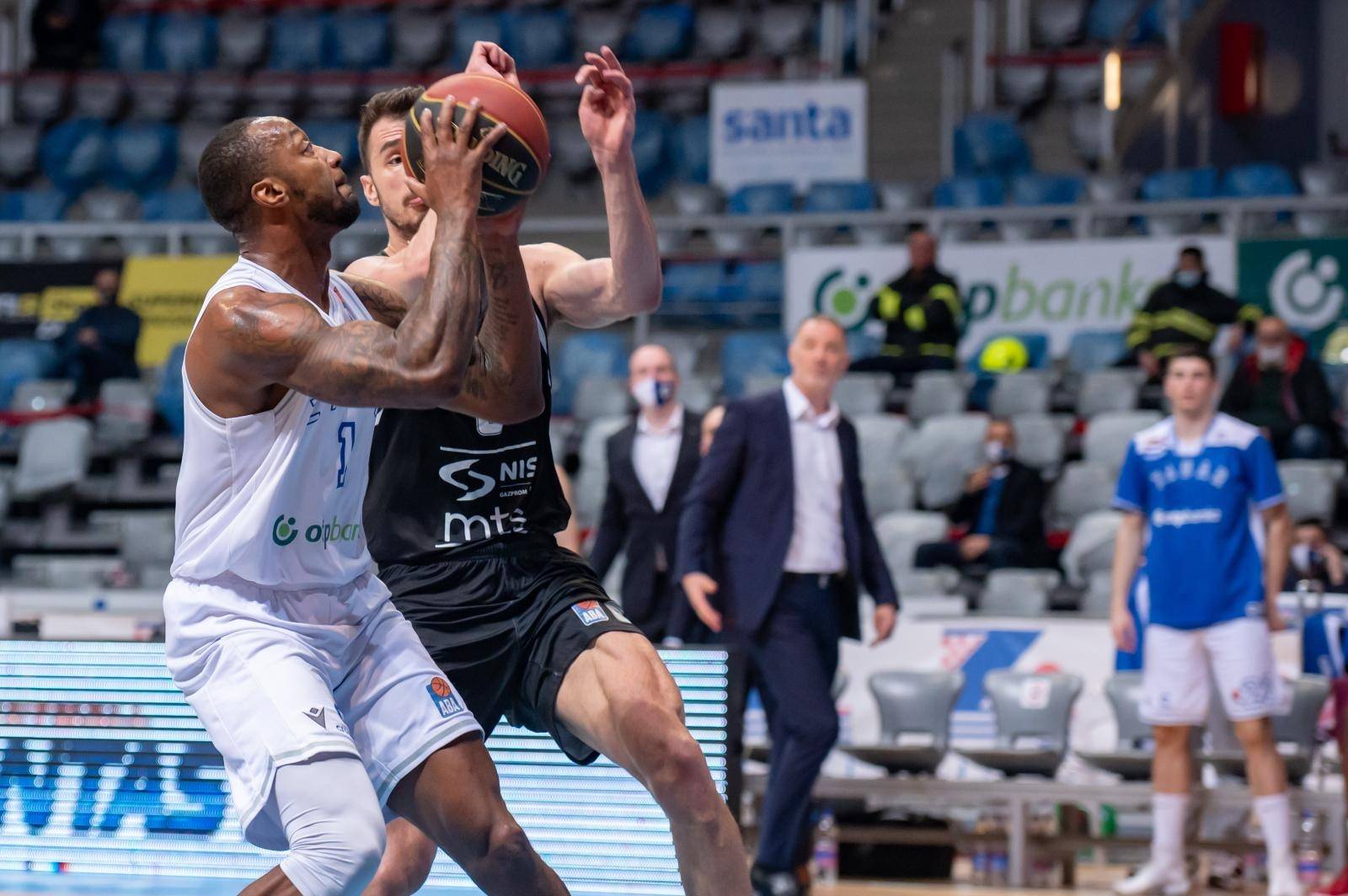 Zadar: Utakmica između KK Zadar i KK Partizan Niš u 19. kolu ABA lige