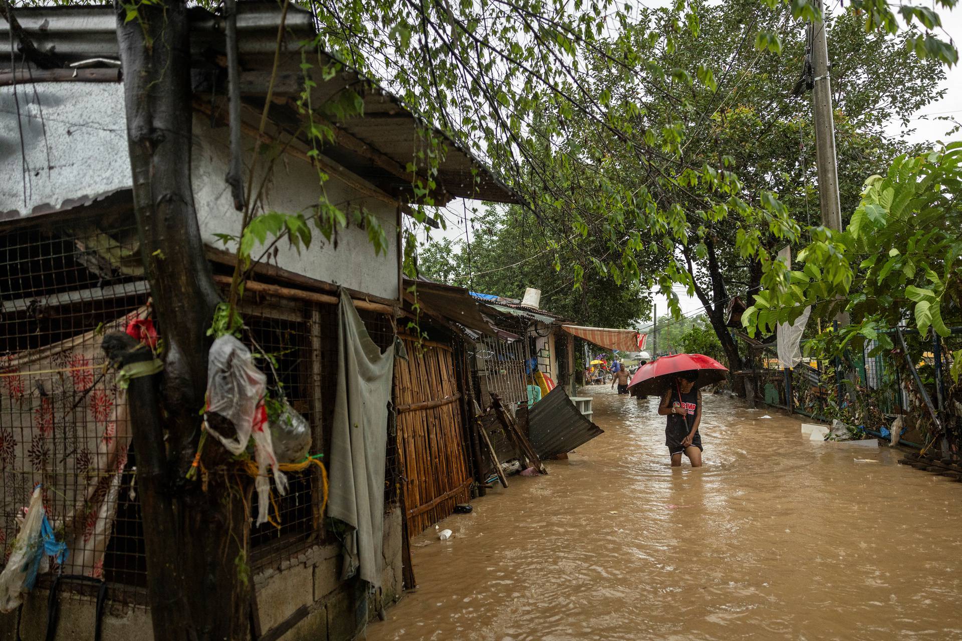 Tropical storm Yagi, locally known as Enteng, in the Philippines