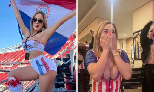 FOTO Prebujna Paragvajka ludo slavila pobjedu nad Nijemcima. U slavlju joj grudi ispale van...