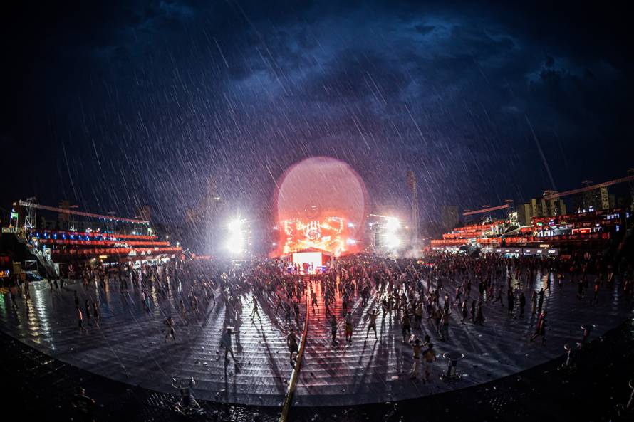 Split: Kiša na završetku Ultra festivala