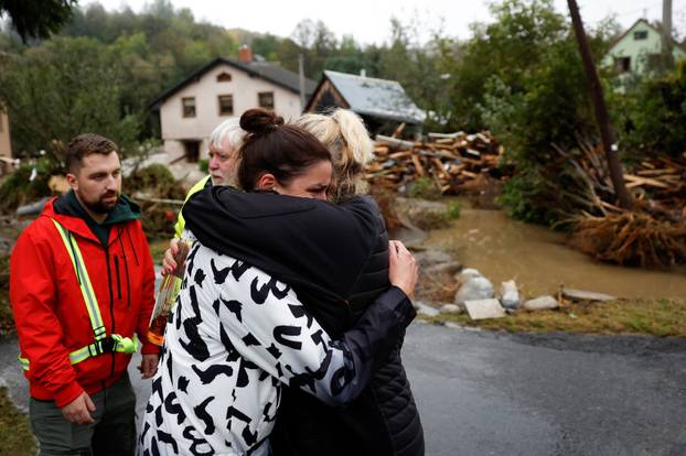 Aftermath of heavy rainfall in Jesenik