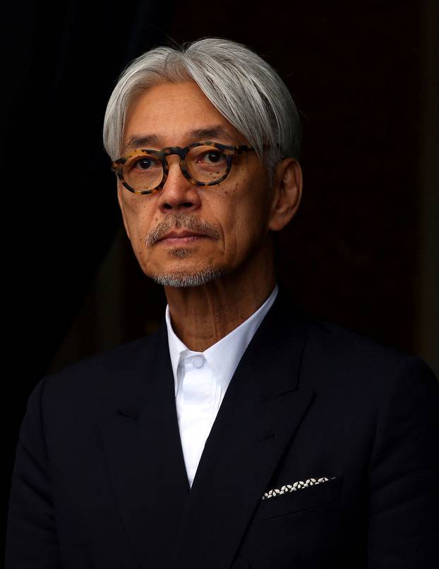 FILE PHOTO: Japanese musician and composer Sakamoto is seen before a photocall for the movie "Ryuichi Sakamoto: Coda'" at the 74th Venice Film Festival in Venice