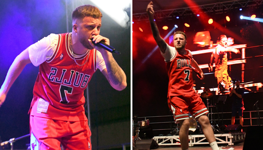 FOTO Nikad više ljudi na slavnoj Terezijani! Reper Grše zapalio 'atmosferu' u Kukočevom dresu