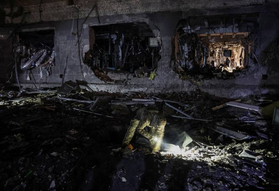 Aftermath of a Russian missile attack in Kyiv