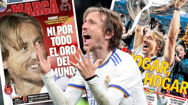 Španjolci se dive Modrićevu potezu, Luka na naslovnicama: 'Ni za sve blago ovog svijeta!'