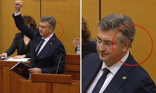 VIDEO Muha oko premijerskog uha: Plenković pobjednički diže ruku, muha se zabija u njega...