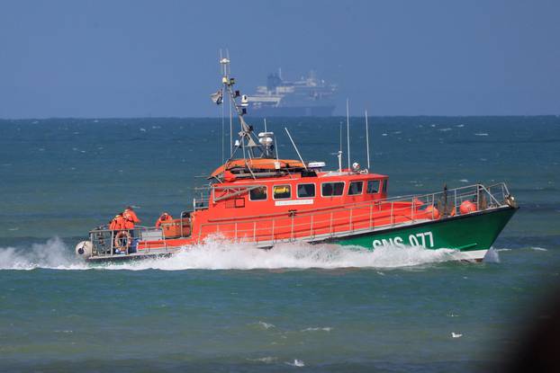 French rescue boat arrives, in Calais