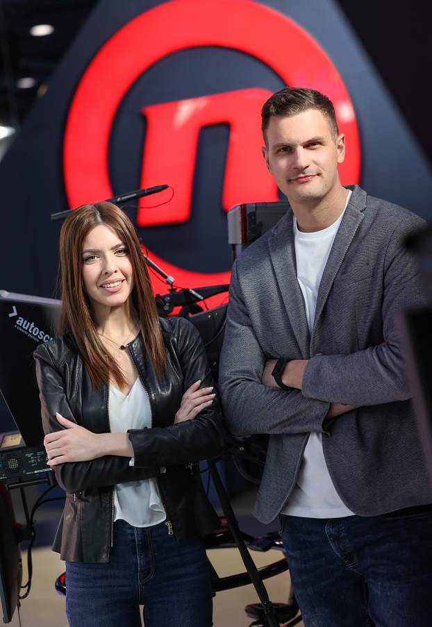 Zagreb: Valentina Baus i Dino Goleš, voditelji Dnevnika Nove TV