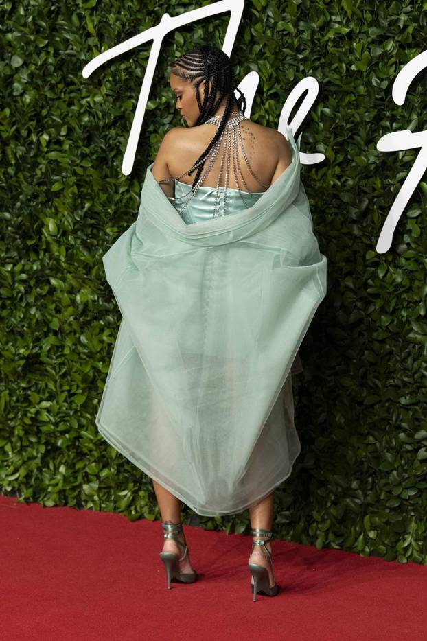 Rihanna attends The Fashion Awards 2019 at The Royal Albert Hall. London, UK. 02/12/2019