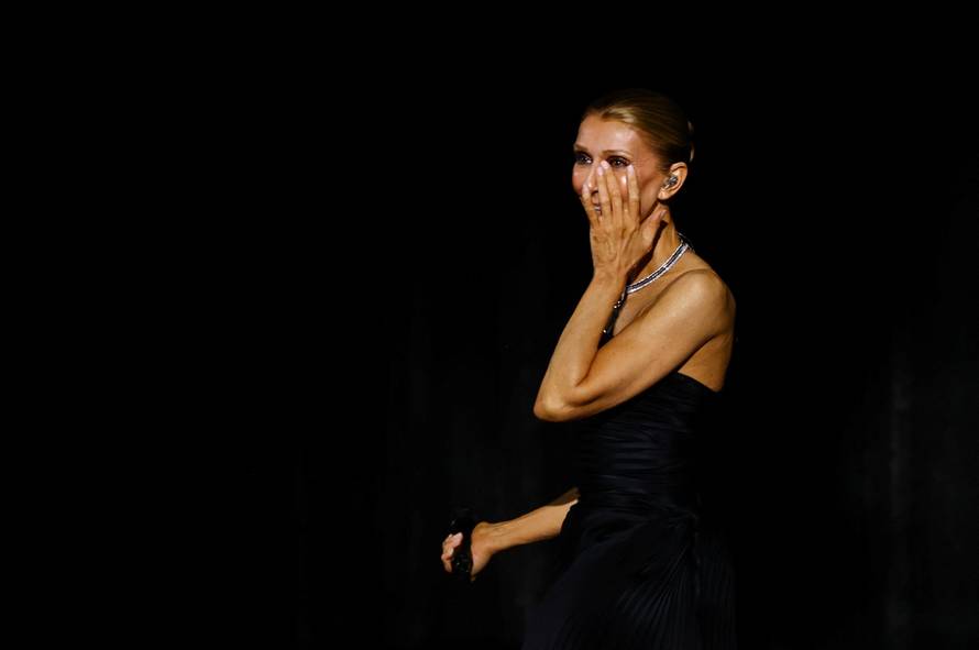 First concert of Canadian singer Celine Dion at the Plenitude Arena in the La Defense district of Nanterre