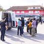 Croatian police detain migrants in Slunj