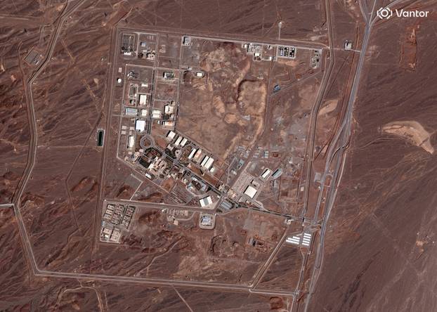 Satellite image shows an overview of the Natanz Nuclear Facility