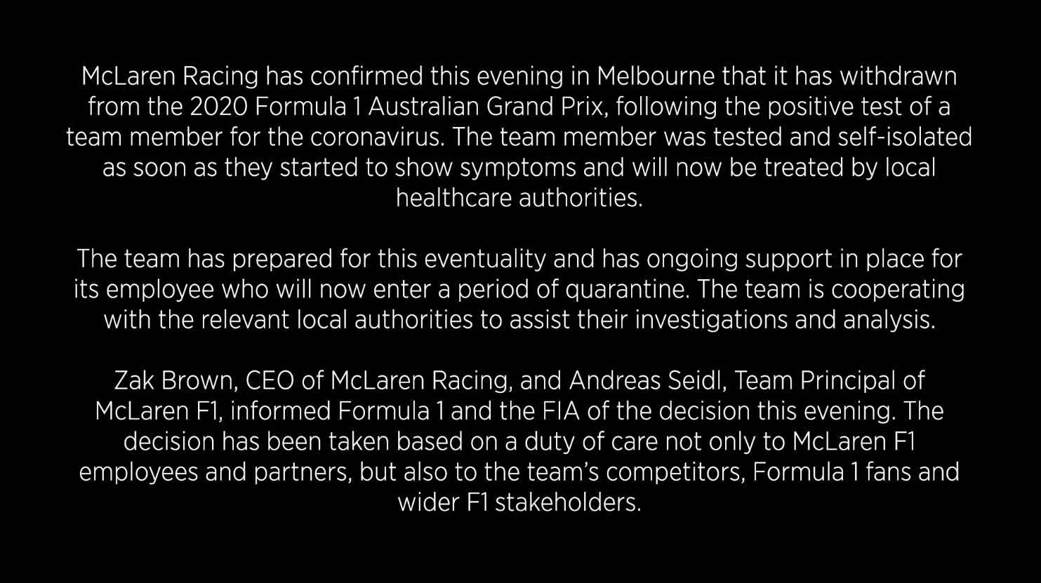 Hamilton 'oprao' F1 čelnike, a McLaren odustao od Australije