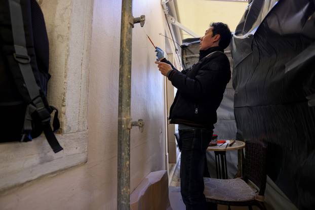 Zadar: Počela izrada murala s likom Luke Modrića